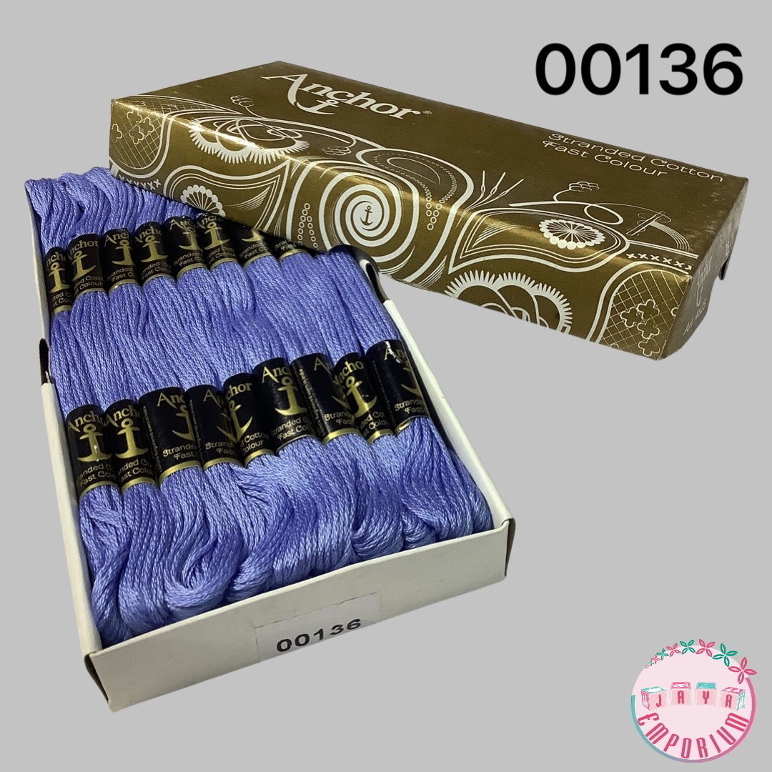 Anchor Hand Embroidery Thread Art No: 4625 - Shade - 00136 Blue