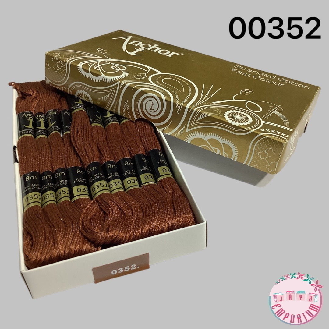 Anchor Hand Embroidery Thread Art No: 4625 - Shade - 00352 Brown