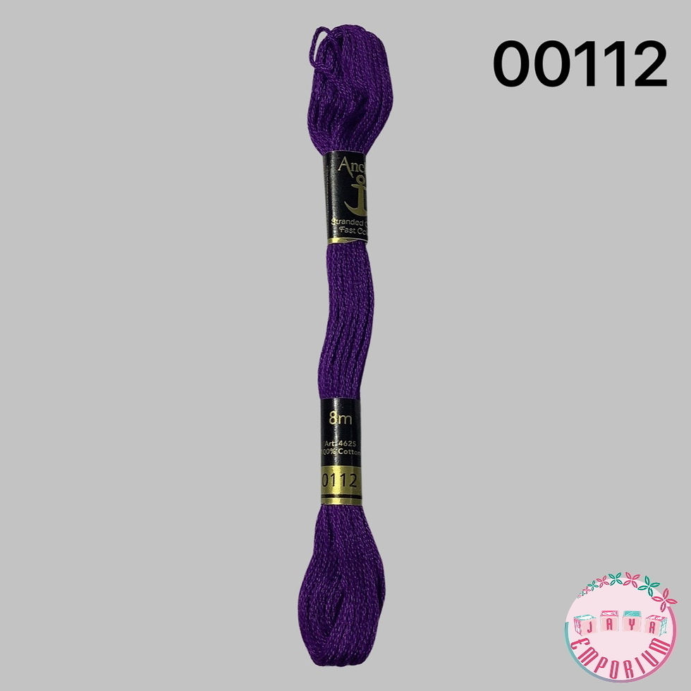 Anchor Hand Embroidery Thread Art No: 4625 - Shade - 00112 Violet Purple Lavender  1 skein