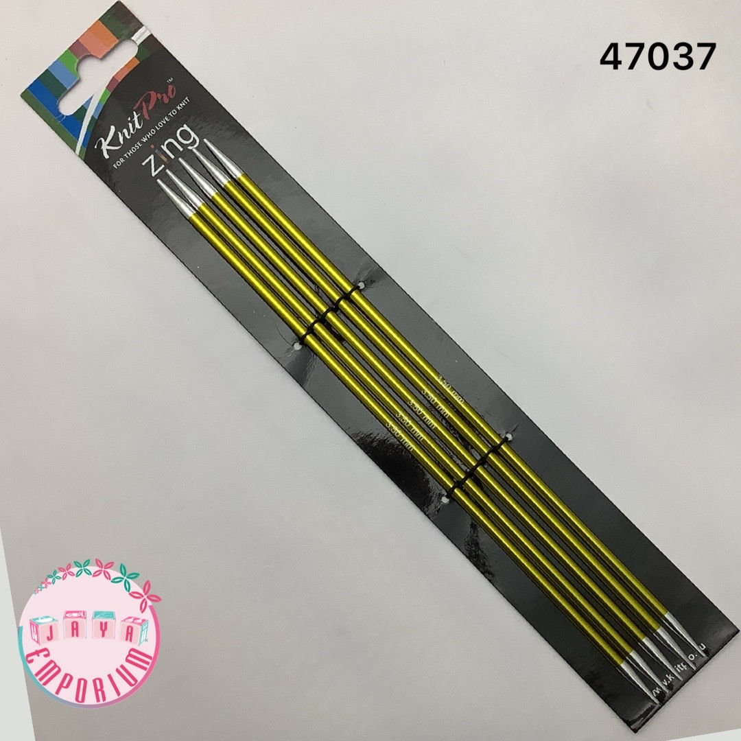 KnitPro 47037 Zing Double Pointed Crochet Needles - 20cm - 3.50mm (5Pcs)