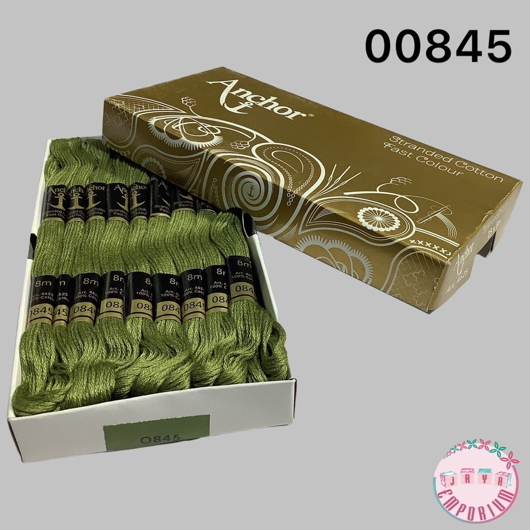 Anchor Hand Embroidery Thread Art No: 4625 - Shade - 00845 Green