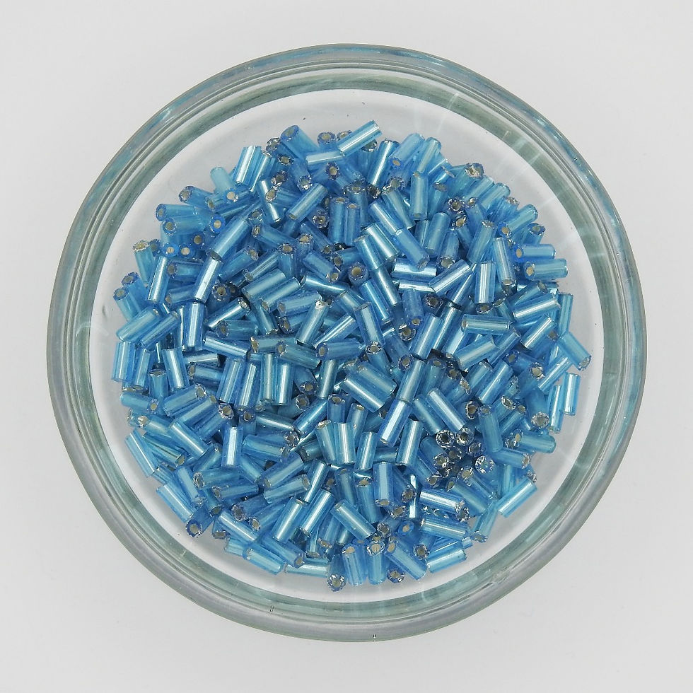 Thumbnail: Glass Tube Beads | Pipe Beads | Bugle Beads - 5mm
