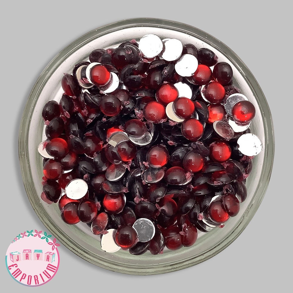 Thumbnail: Fabric Acrylic Kundan Stones - 5mm Diameter