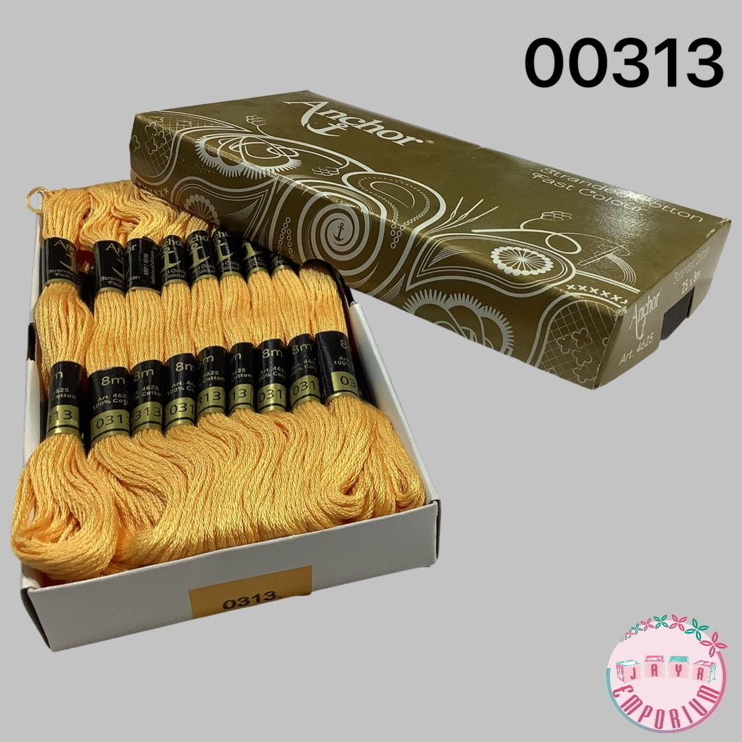 Anchor Hand Embroidery Thread Art No: 4625 - Shade - 00313 Yellow