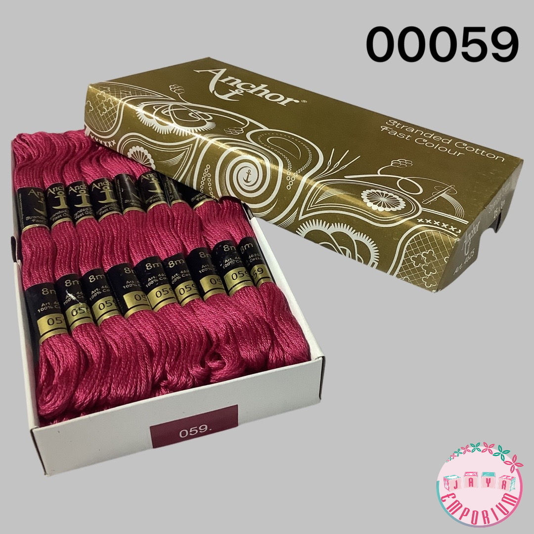 Anchor Hand Embroidery Thread Art No: 4625 - Shade - 00059 Red