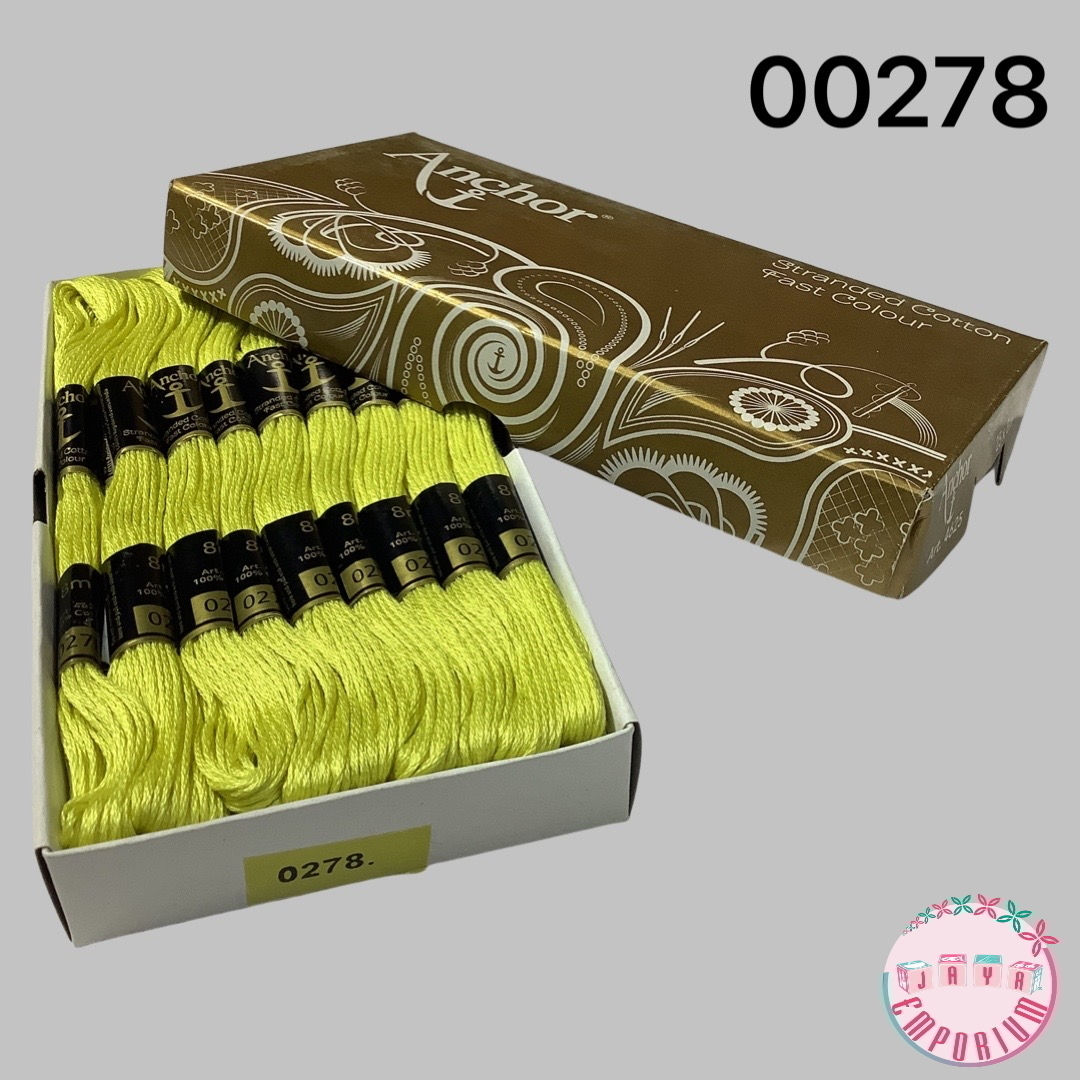 Anchor Hand Embroidery Thread Art No: 4625 - Shade - 00278 Green