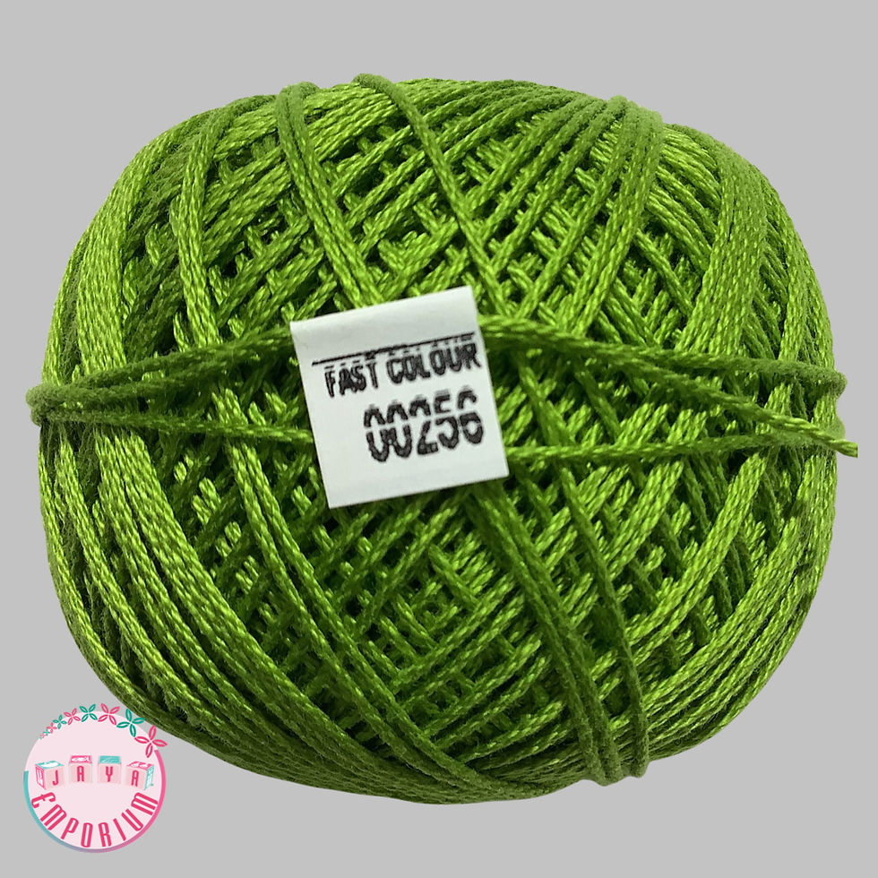 Anchor Mercerised Crochet Knitting Cotton Thread - Art No: 4057-000- Shade-00256 Green