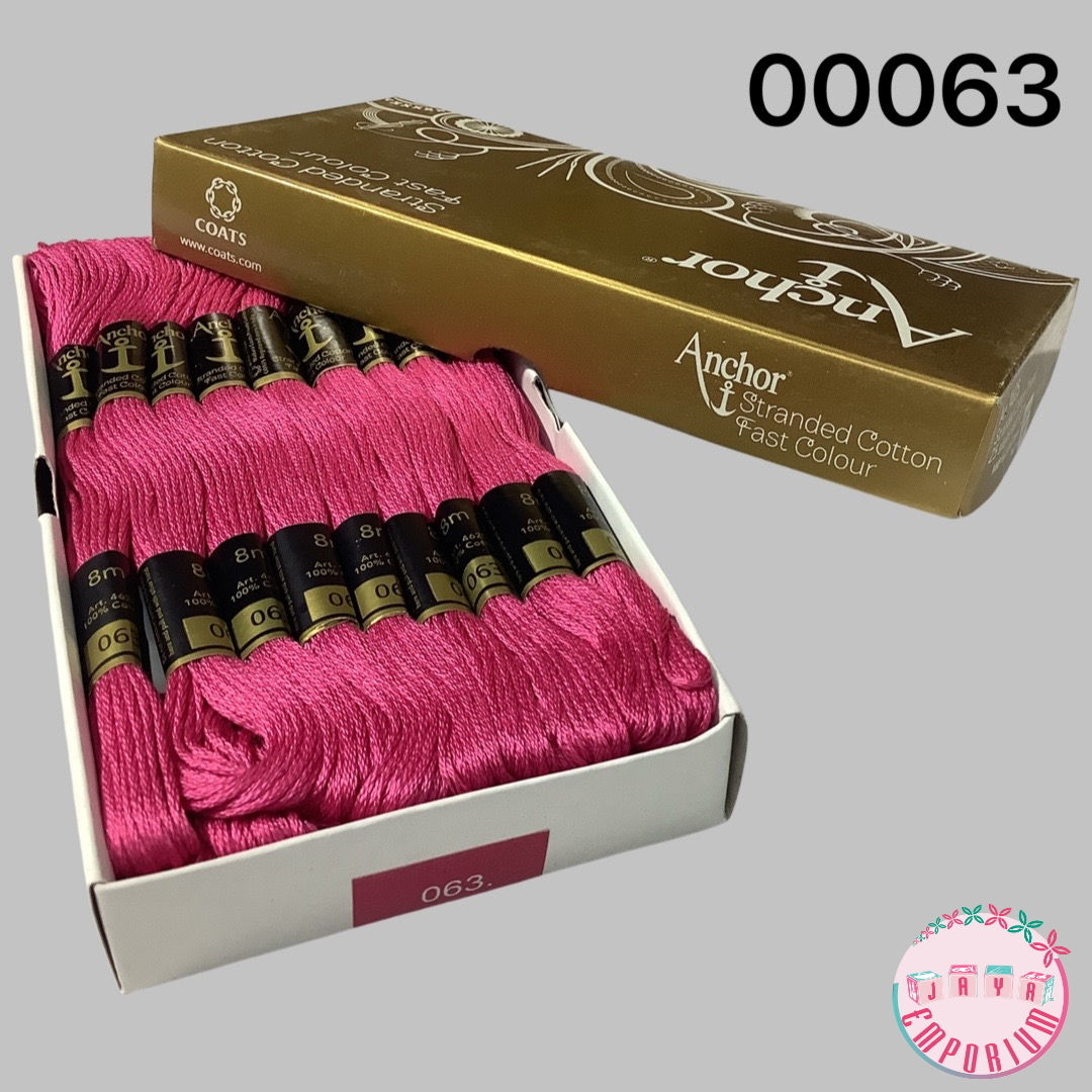 Anchor Hand Embroidery Thread Art No: 4625 - Shade - 00063 Magenta