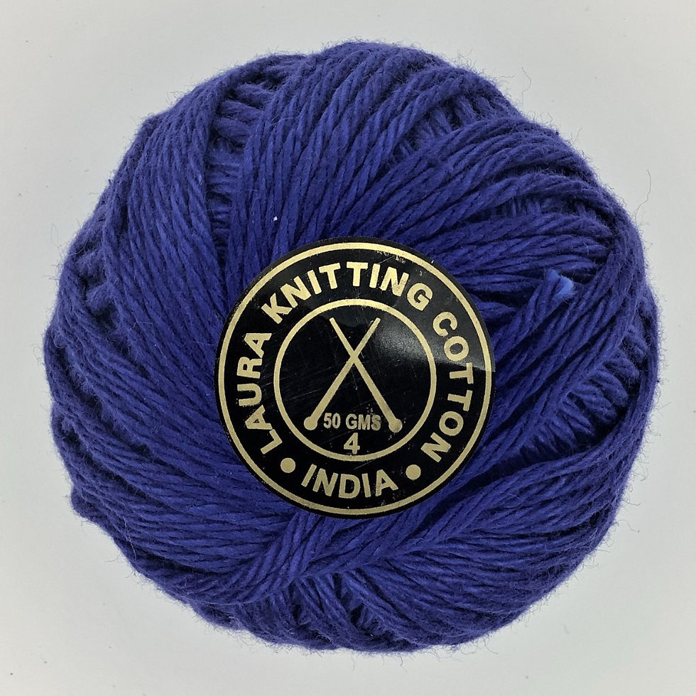 Laura Knitting Cotton -0133 Blue