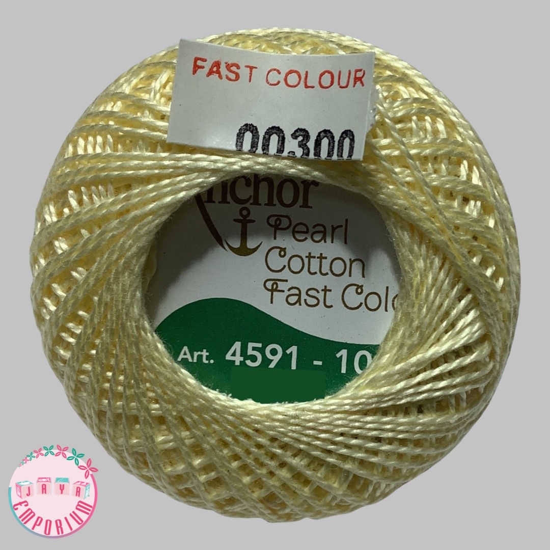 Anchor Pearl Crochet Knitting Cotton Thread - Art No: 4591-8- Shade-00300 Sandal