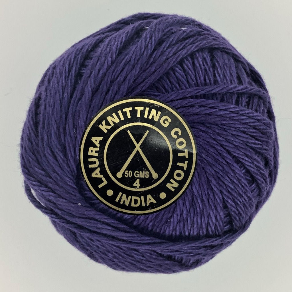 Laura Knitting Cotton -0123 Blue Violet