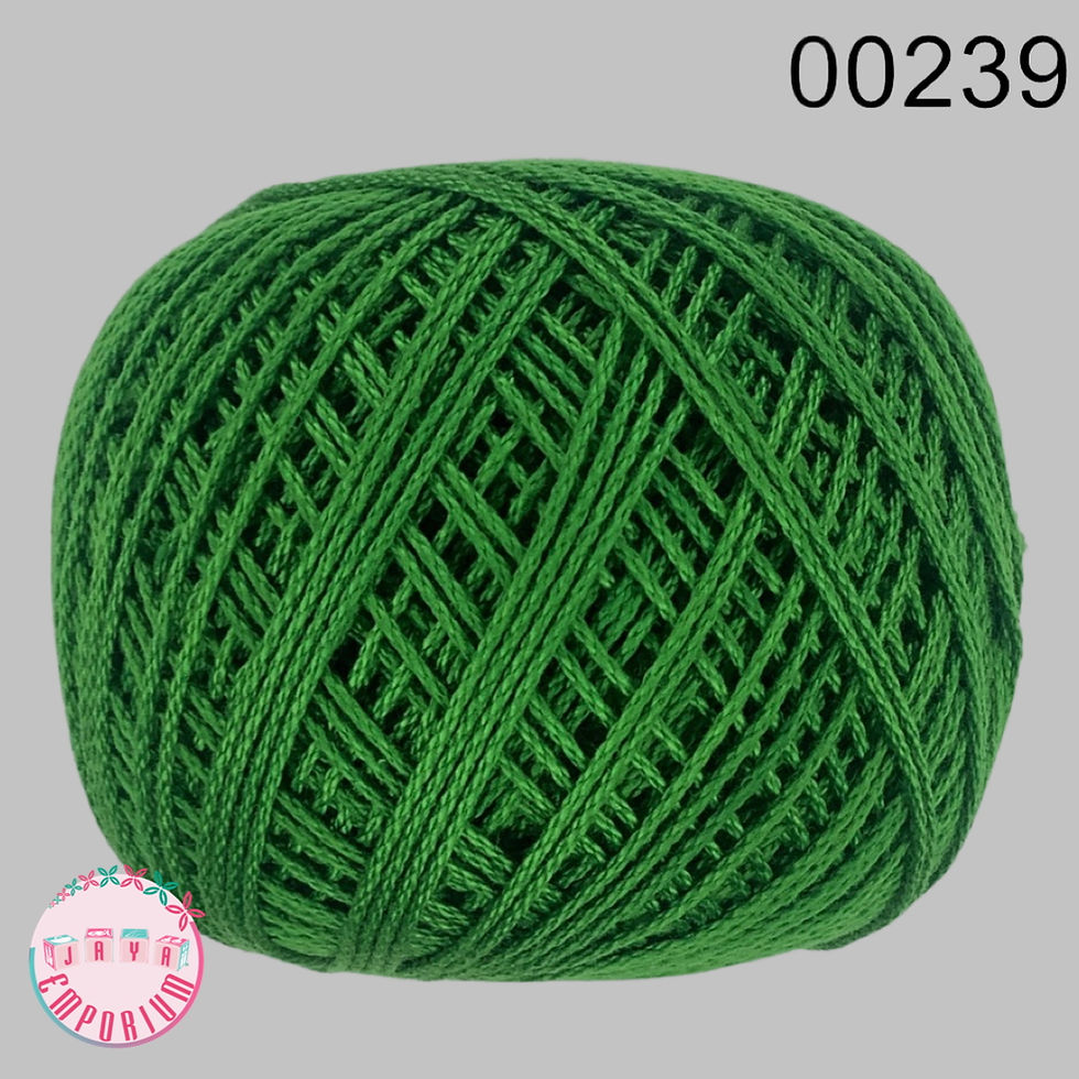 Anchor Mercerised Crochet Knitting Cotton Thread - Art No: 4057-000- Shade-00239 Green
