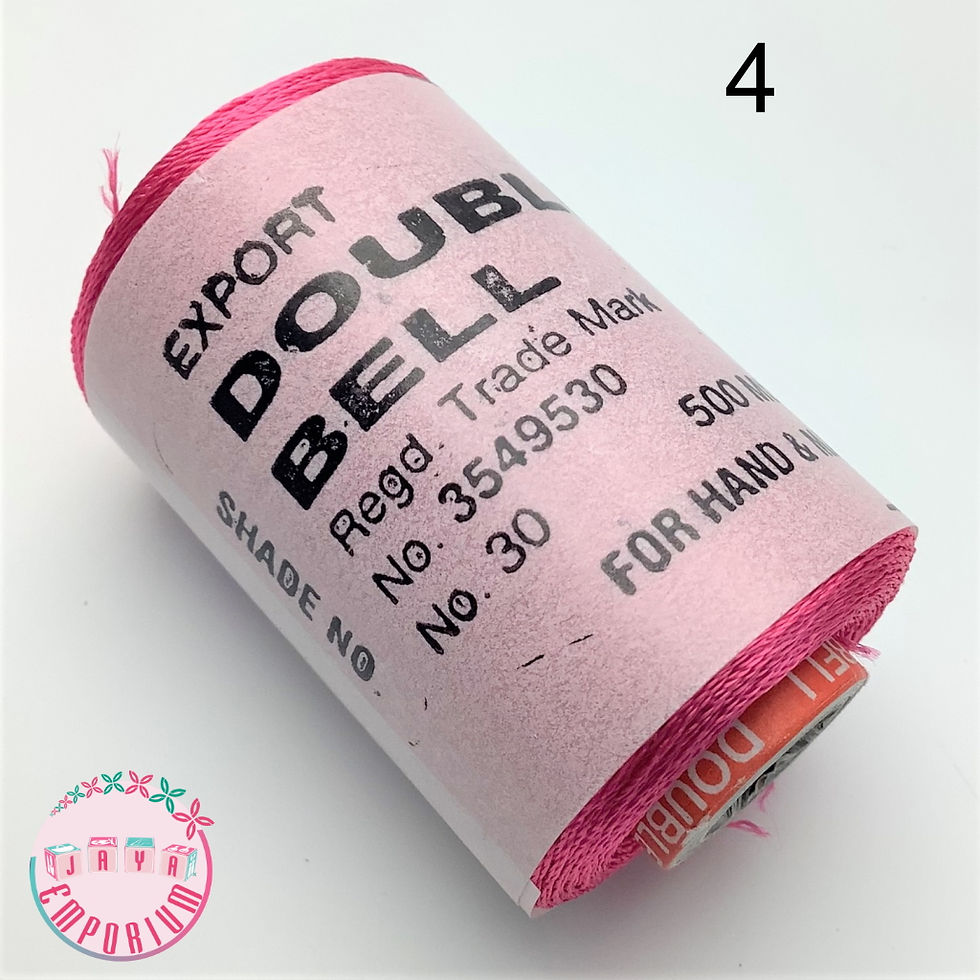 Double Bell Silk Thread - Shade No-4 Pink