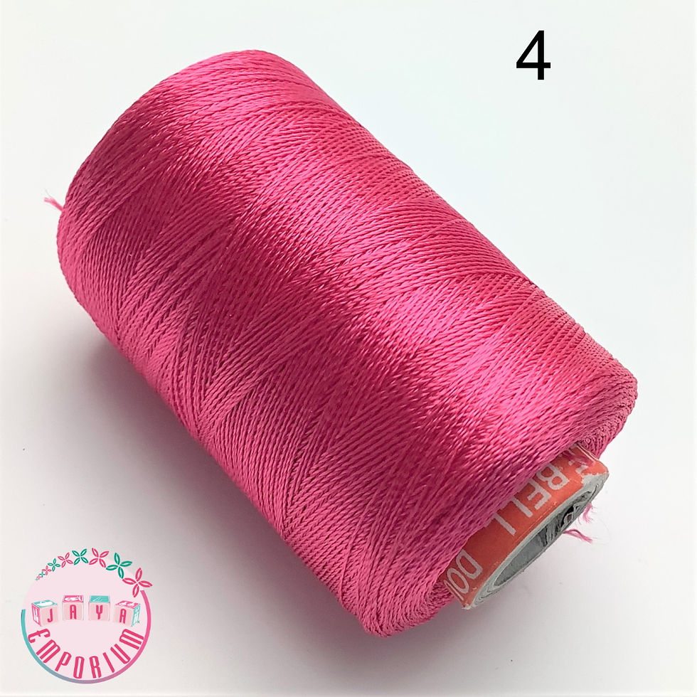 Double Bell Silk Thread - Shade No-4 Pink