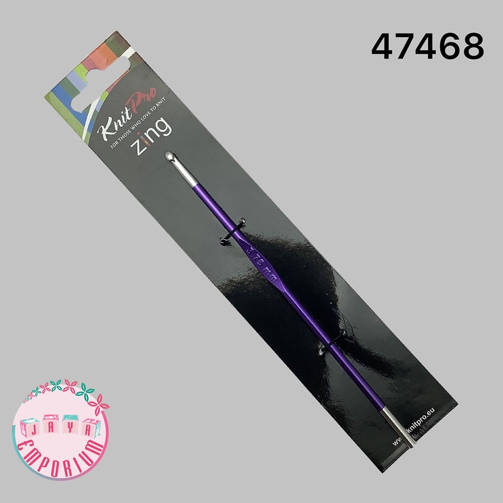 KnitPro 47468 Zing Single Ended Crochet Hook - 15cm - 3.75mm