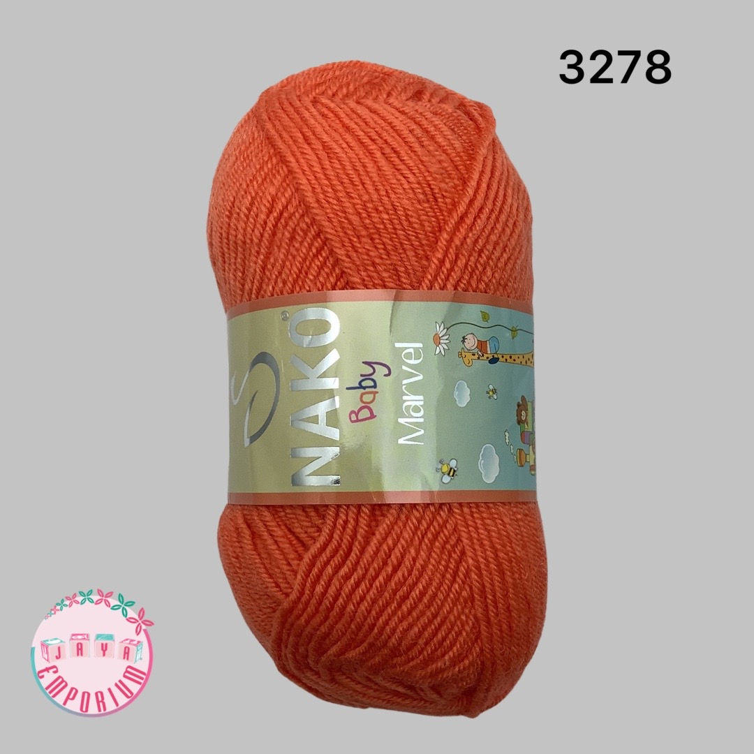 Nako Baby Marvel Wool Yarn - Shade 3278 Peach