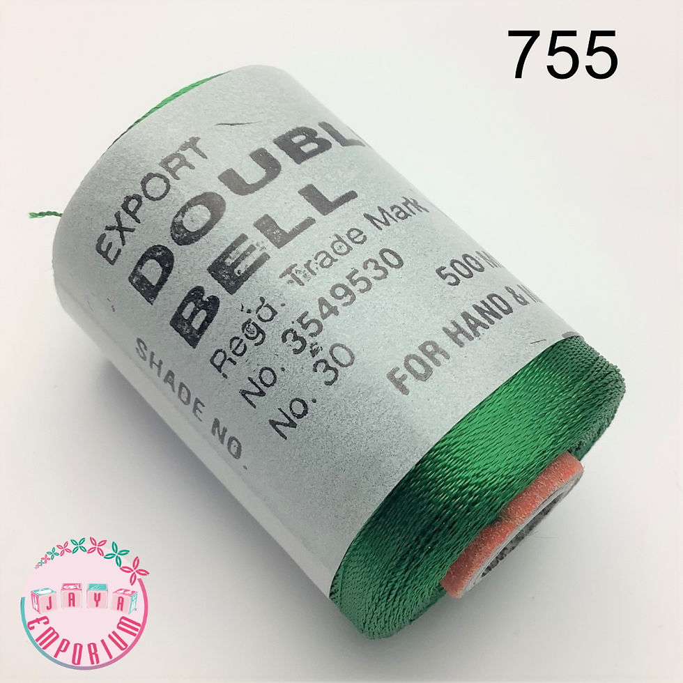 Double Bell Silk Thread - Shade No-755 Green