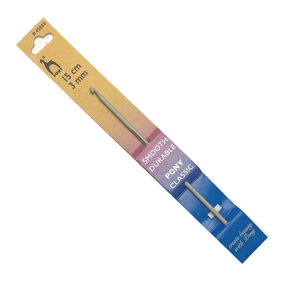 Pony Aluminium Crochet Hook - 15cm - 3mm Article #45605