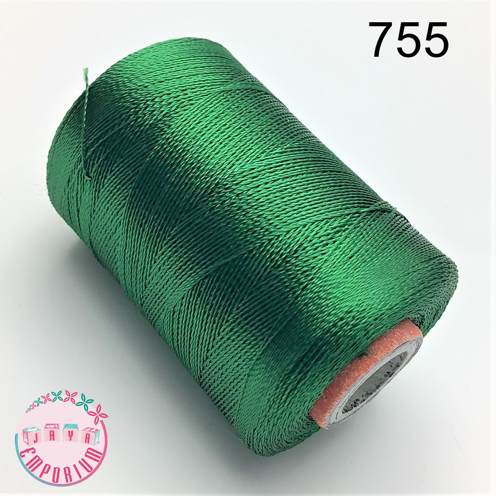 Double Bell Silk Thread - Shade No-755 Green