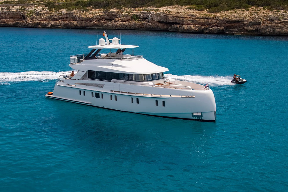 Vanquish 82 luxury performance yacht for multi-day French Riviera charter, Mediterranean cruising with Navélia Yacht Charter