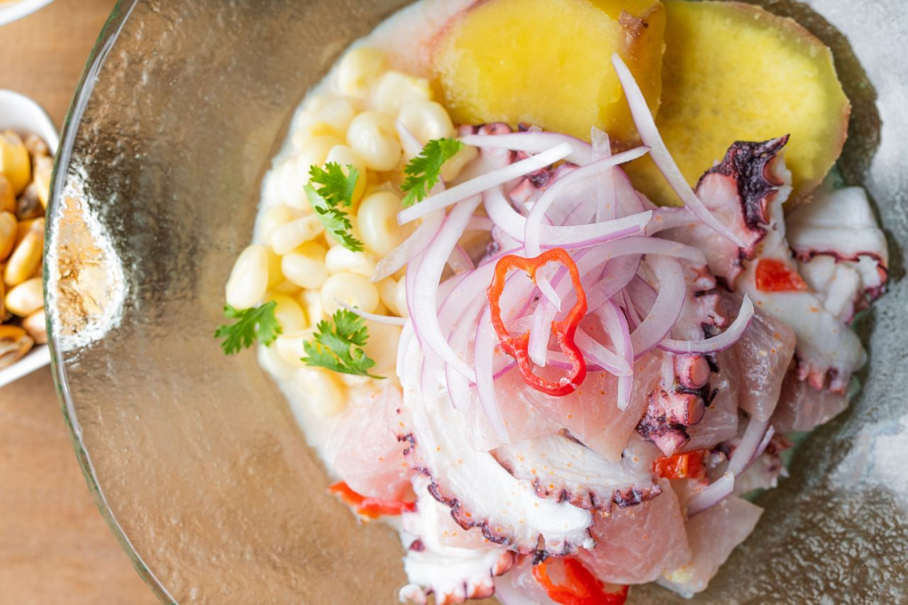 Ceviche Pescado y Pulpo