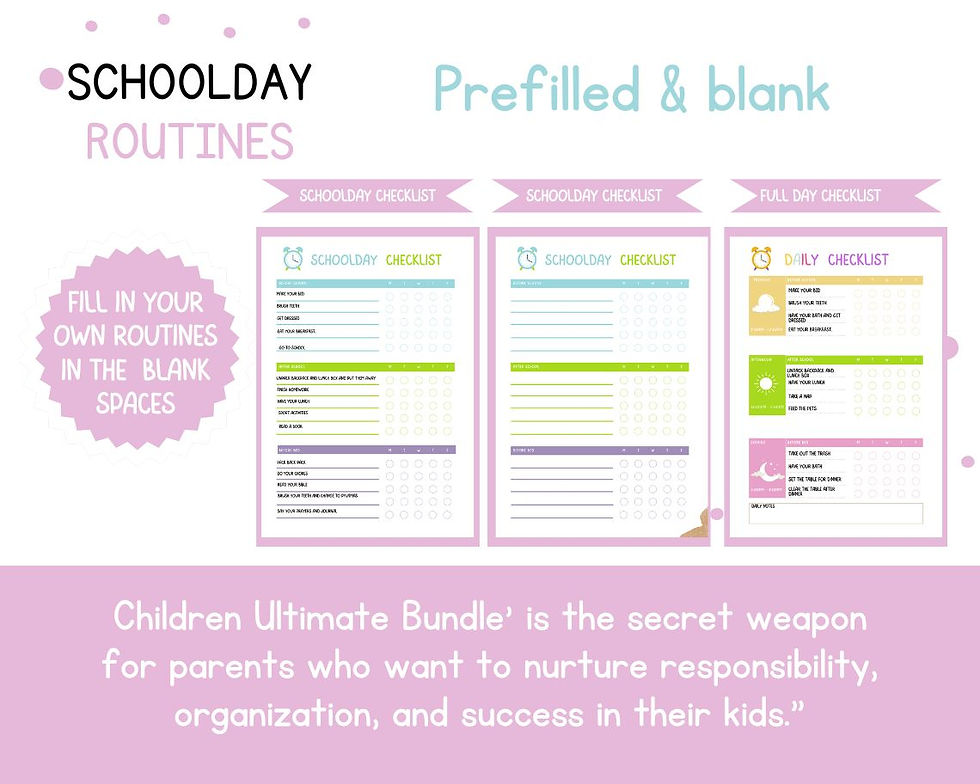 Thumbnail: Children's Ultimate Bundle Planner