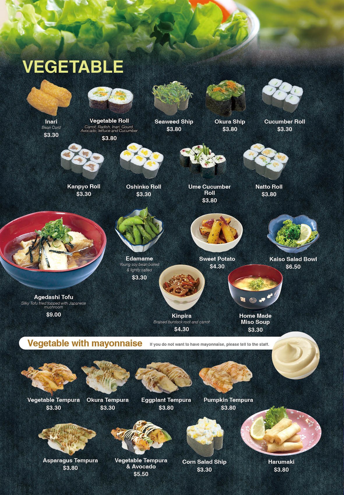 Sushi Kaido Chatswood Menu