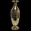 Thumbnail: Antique Dutch KDM Daalderop Art Nouveau Brass Vases 34cm