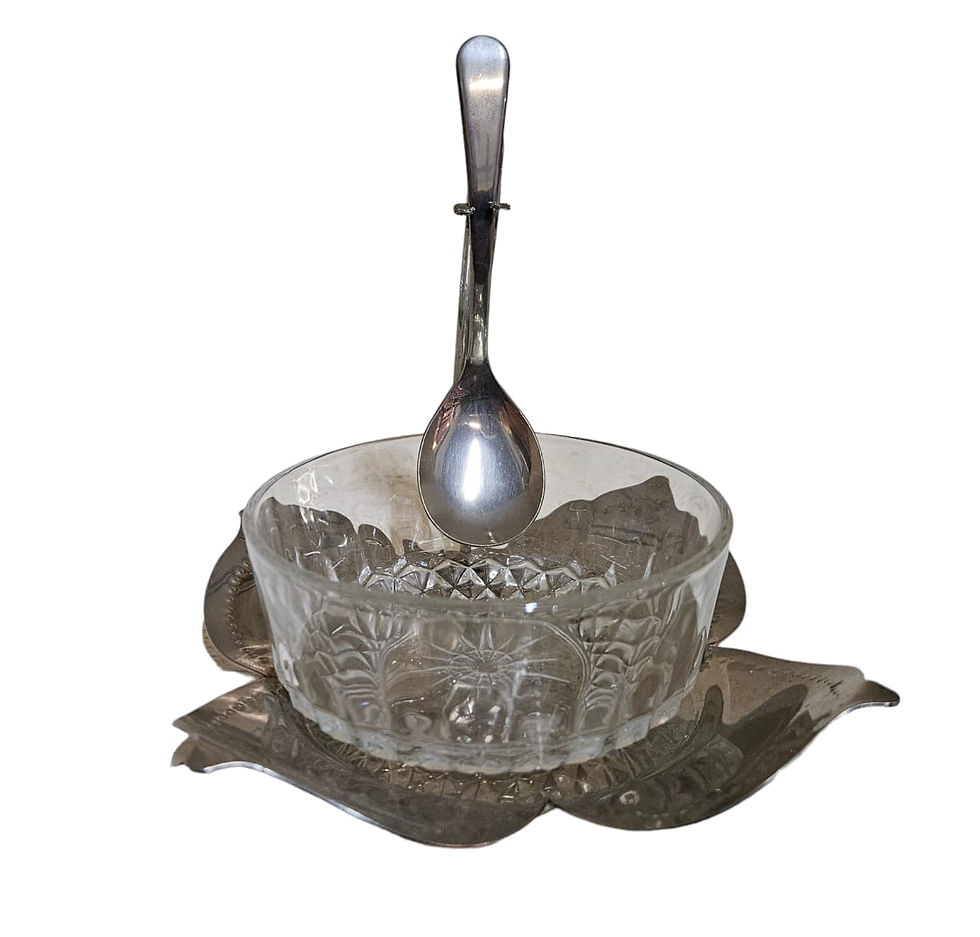 Thumbnail: Silver Plated & Crystal Jam holder