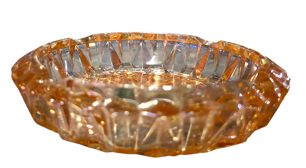 Thumbnail: Vintage Marigold Carnival Glass Ashtray