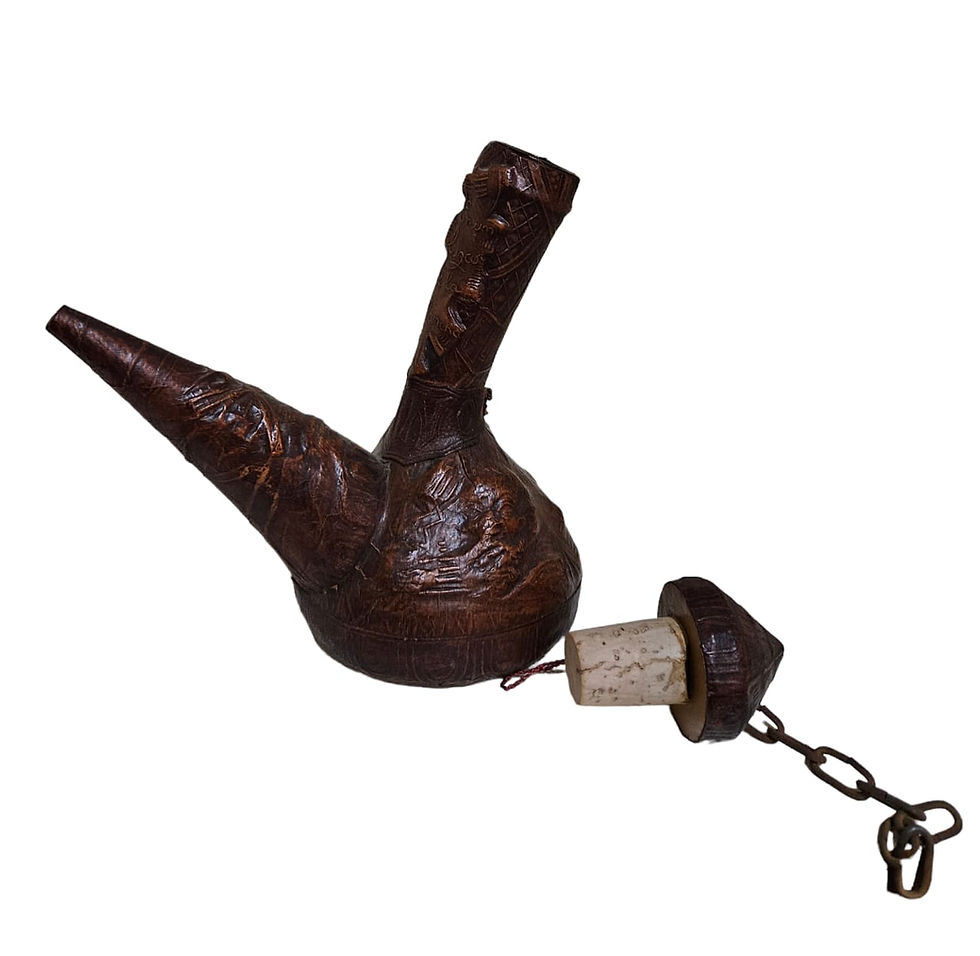 Thumbnail: Vintage Leather Embossed Bottle