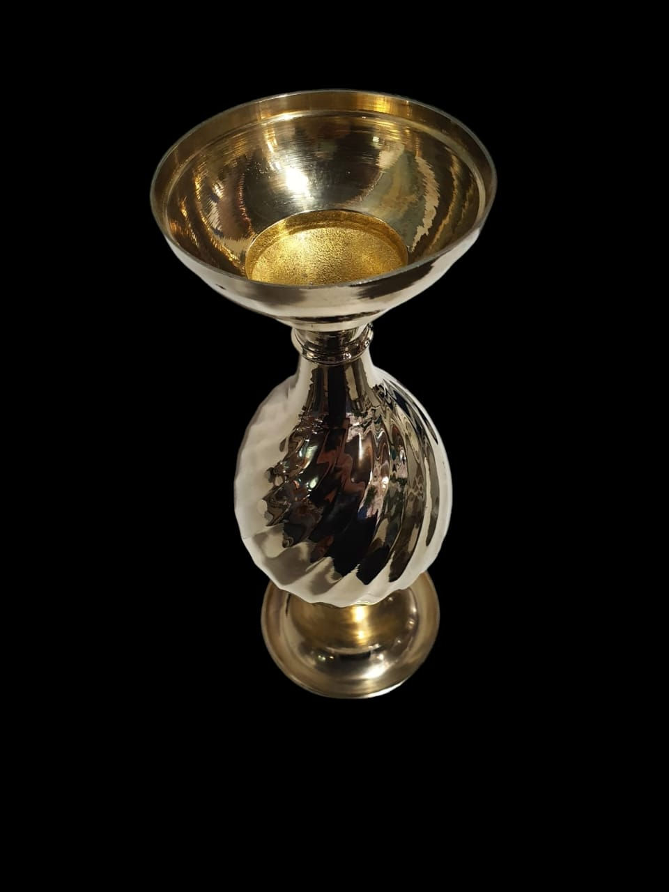 Thumbnail: High Polished Vintage Brass Vase 34x12cm
