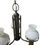 Thumbnail: Vintage Retro Light Fixture with milk glass Shades 50x34x34cm