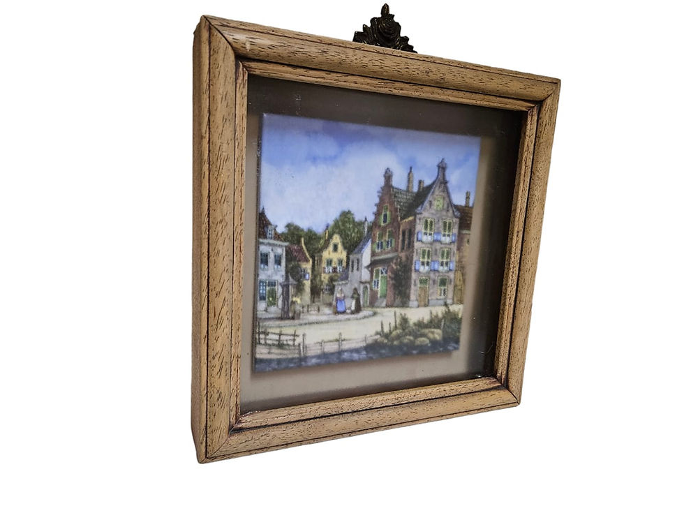 Thumbnail: Boxed Framed Dutch Style Street Theme Tile