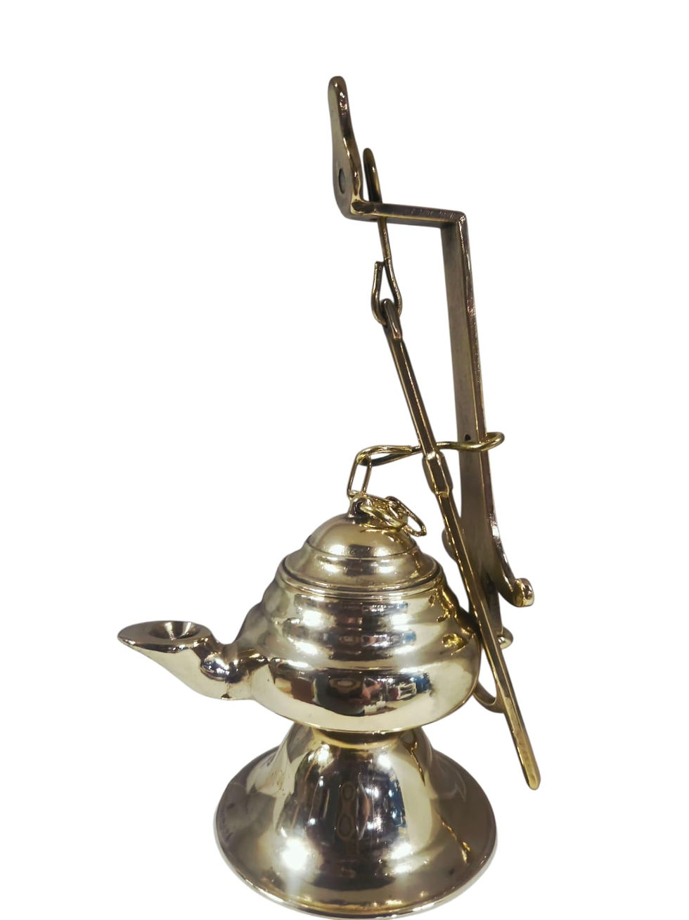 Thumbnail: Antique-Style Brass Oil Lamp