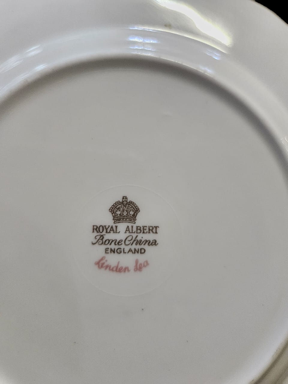Thumbnail: Royal Albert Linden Trio  adorned with the delicate Linden pattern