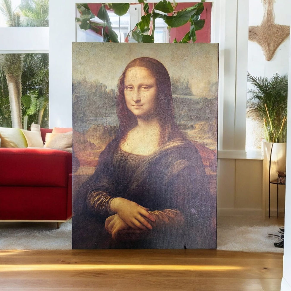 Thumbnail: Leonardo da Vinci (The Mona Lisa) Boxed Canvas A4