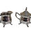 Thumbnail: Silver Plated Sugar & Milk Creamer