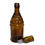 Thumbnail: Vintage Amber Grapes and Drum Glass Bottle with a Stopper