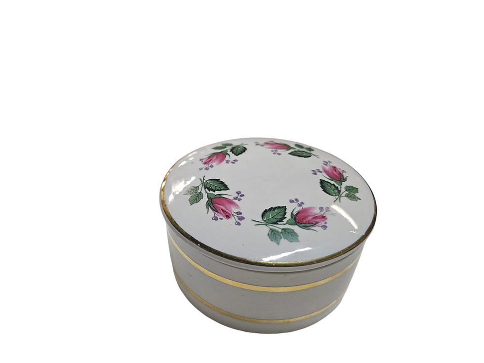 Thumbnail: Portmeirion Rose design Stoke on Trent Trinket Box