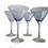 Thumbnail: Set of 4 Martini Glasses with a shade of Blue 18x12cm