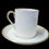 Thumbnail: Royal Tuscan Fine Bone China d642 White & Gold 14 Pc Coffee Set