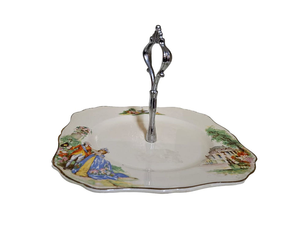 Thumbnail: Vintage Vintage J & G Meakin Cake Plate Sunshine - England