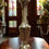 Thumbnail: Elegance of our Vintage Brass Etched Vase, measuring 31x9x9cm