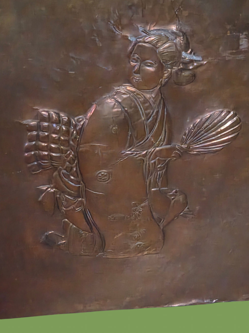 Thumbnail: Rare Antique Arts & Crafts Copper Fire Screen