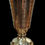 Thumbnail: Elegance of our Vintage Brass Etched Vase, measuring 31x9x9cm