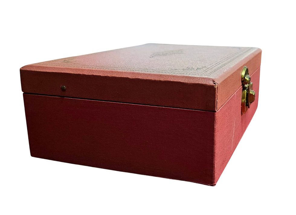 Thumbnail: Retro Mid-Century two-tiered jewellery box