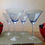Thumbnail: Set of 4 Martini Glasses with a shade of Blue 18x12cm