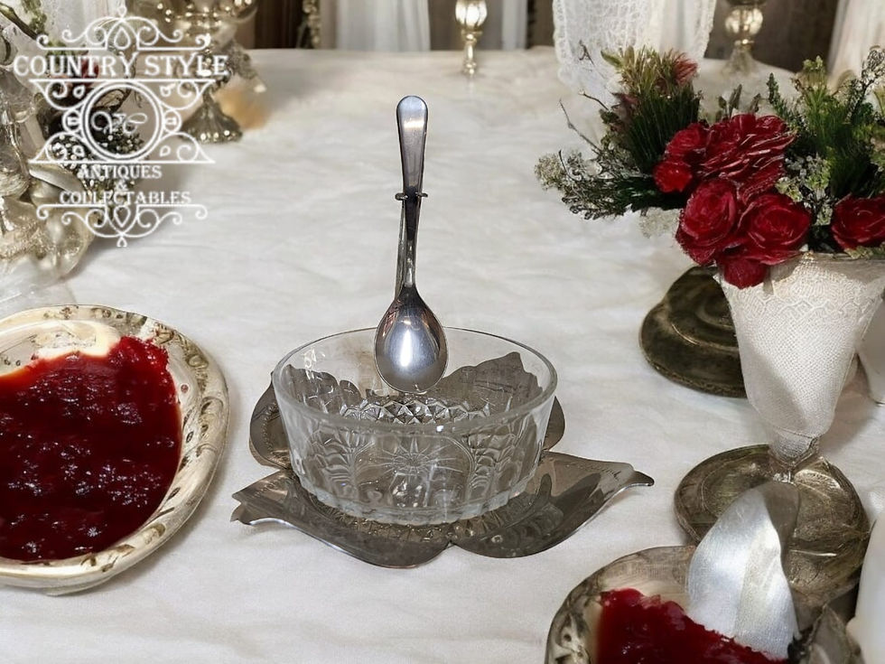 Thumbnail: Silver Plated & Crystal Jam holder