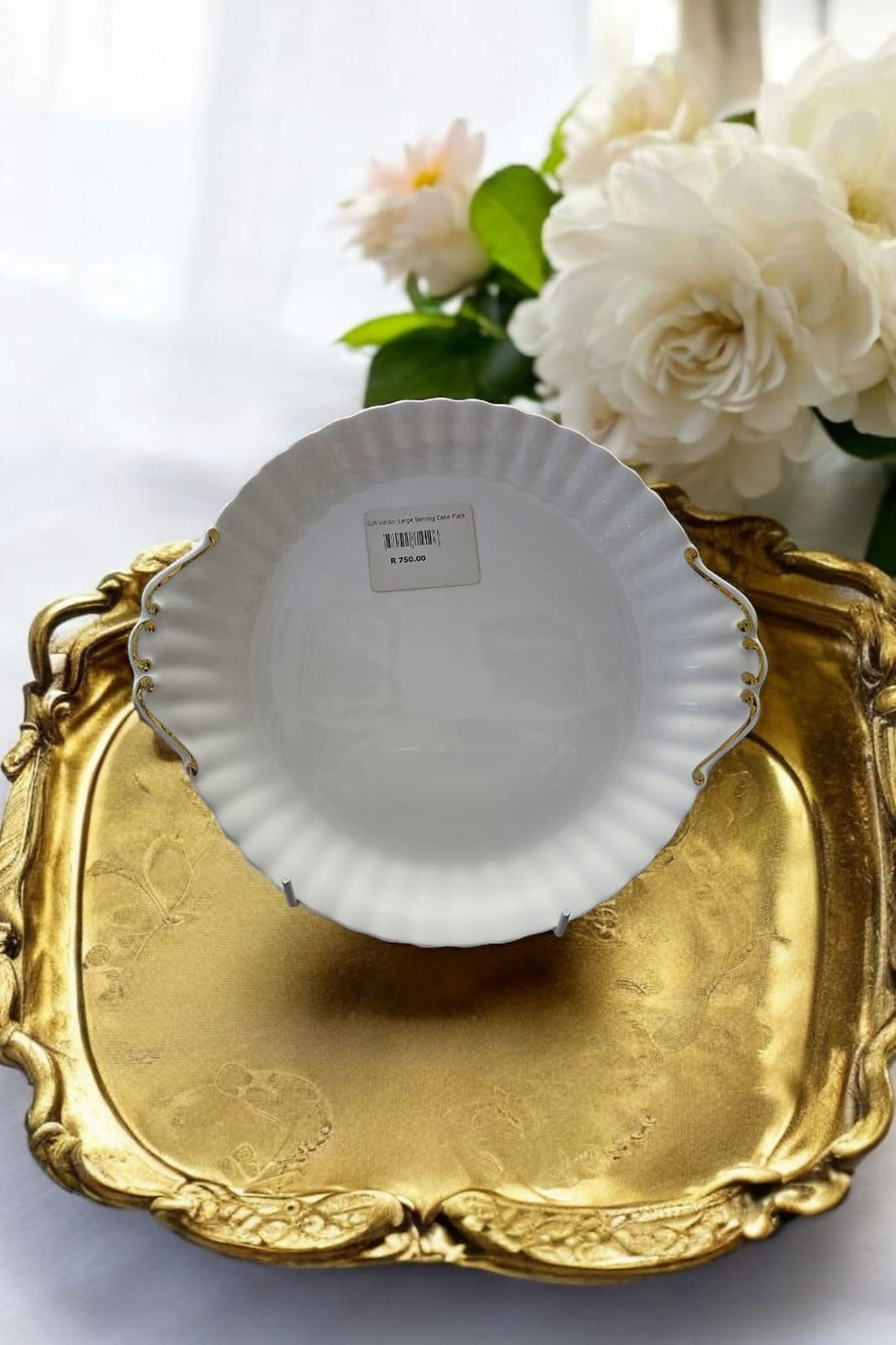 Thumbnail: ROYAL ALBERT VAL D'OR HANDLED CAKE PLATE